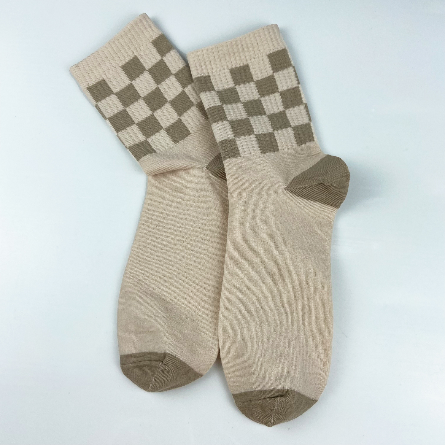 Tất vớ nam nữ cổ cao RANO thể thao trắng nâu hồng xanh sọc ca rô Unisex thời trang Hàn Quốc SOC_CARO